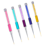Maxbell Crystal Nail Art Design DIY Drawing Painting Striping UV Gel Pen Brush 7mm