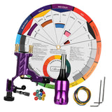 Maxbell Rotary Tattoo Motor Machine Color Wheel Mixing Guide Tattoo Tool Set Purple