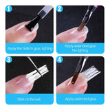 Maxbell Adhesive Nail Extension Fiberglass Tips Form Building Fiber Glass 200cm