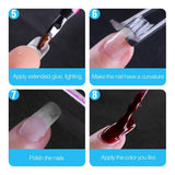Maxbell Adhesive Nail Extension Fiberglass Tips Form Building Fiber Glass 200cm