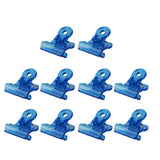 Maxbell 10X Reusable Acrylic Nail Polish Remover Clips Nail Art Soak Off Clip Blue