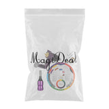 Maxbell Tattoo Machine Kit w/ Color Wheel Practise Set for Body Tattooing Art Purple