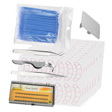 Maxbell 115X False Eyelashes Extension Practice Exercise Set Training Kit Blue