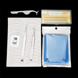 Maxbell 115X False Eyelashes Extension Practice Exercise Set Training Kit Blue