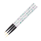 3Pieces Anti-slip Nail Art Design Dotting Painting Drawing Polish Brush Pens