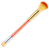 Maxbell Nail Care Manicure Dust Remover Cleaner Brushes Makeup Powder Brushes Orange