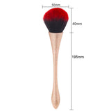 Maxbell Soft Makeup Nail Dust Remover Powder Cleaning Brush Nail Art Tools Gold