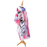 Maxbell Neck Shawl Cape Hairstyling Gown Salon Hairdressing Cloth Hair Coloring Tool