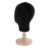 Maxbell Mannequin Head Wig Holder Display Stand Salon Styling Hat/Cap Rack Black