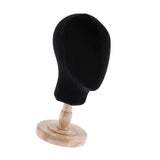 Maxbell Mannequin Head Wig Holder Display Stand Salon Styling Hat/Cap Rack Black