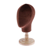 Maxbell Mannequin Head Wig Holder Display Stand Salon Styling Hat/Cap Rack Coffee