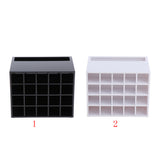 Max 20 Slots Desk Lipstick Holder Display Cosmetic Organizer Makeup Case Black