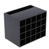 Max 20 Slots Desk Lipstick Holder Display Cosmetic Organizer Makeup Case Black