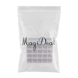 Max 20 Slots Desk Lipstick Holder Display Cosmetic Organizer Makeup Case White