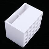 Max 20 Slots Desk Lipstick Holder Display Cosmetic Organizer Makeup Case White