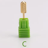Max 6pcs Nail Drill Bits Polishing Grinding Bit for Electric Nail Drill Machine Round