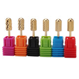 Max 6pcs Nail Drill Bits Polishing Grinding Bit for Electric Nail Drill Machine Round