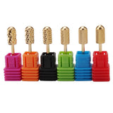 Max 6pcs Nail Drill Bits Polishing Grinding Bit for Electric Nail Drill Machine Round