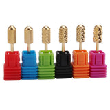 Max 6pcs Nail Drill Bits Polishing Grinding Bit for Electric Nail Drill Machine Round