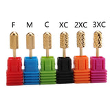 Max 6pcs Nail Drill Bits Polishing Grinding Bit for Electric Nail Drill Machine Round