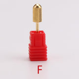 Max 6pcs Nail Drill Bits Polishing Grinding Bit for Electric Nail Drill Machine Round