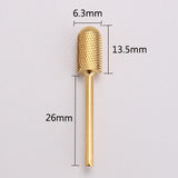 Max 6pcs Nail Drill Bits Polishing Grinding Bit for Electric Nail Drill Machine Round