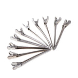 Maxbell 10x Metal Hair Sectioning Clips Sprung Strong Grip Hairdressing Hair Clips