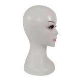 Maxbell Mannequin Head Wig Display Styling Head Wig Cap for Women Wig Hat White