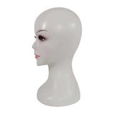 Maxbell Mannequin Head Wig Display Styling Head Wig Cap for Women Wig Hat White