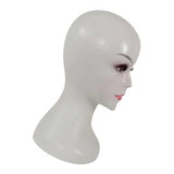 Maxbell Mannequin Head Wig Display Styling Head Wig Cap for Women Wig Hat White