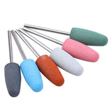 Maxbell 6pcs Silicone Polisher Grinder Nail Art Drill Bits For Electric Manicure