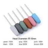 Maxbell 6pcs Silicone Polisher Grinder Nail Art Drill Bits For Electric Manicure