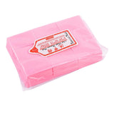 Maxbell 600X Disposable Nail Polish Remover Pad Manicure Nail Wipe Cotton Pad Pink