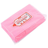 Maxbell 600X Disposable Nail Polish Remover Pad Manicure Nail Wipe Cotton Pad Pink
