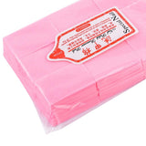 Maxbell 600X Disposable Nail Polish Remover Pad Manicure Nail Wipe Cotton Pad Pink