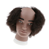 Maxbell Premium Human Hair Male Bald Mannequin Head Curly Wig Display Styling Head