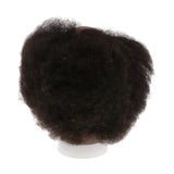 Maxbell Premium Human Hair Male Bald Mannequin Head Curly Wig Display Styling Head