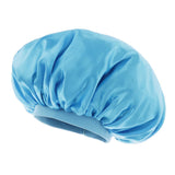 Max Adjustable Satin Silk Bonnet Night Sleep Cap Hat For Long Curly Natural Hair Sky Blue