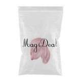 Maxbell 12'' Women Shoulder Length Natural Curly Wavy Wigs Pink Cosplay Anime Wigs