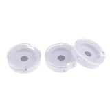 Maxbell 3 Pcs Round Empty Makeup Eyeshadow Palette Blush Lip Gloss Powder DIY Case