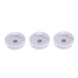 Maxbell 3 Pcs Round Empty Makeup Eyeshadow Palette Blush Lip Gloss Powder DIY Case