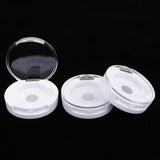 Maxbell 3 Pcs Round Empty Makeup Eyeshadow Palette Blush Lip Gloss Powder DIY Case