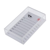 Maxbell Acrylic False Eyelash Storage Case Organizer Lash Glue Holder Pallet Set Glue Cup