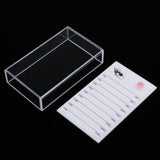 Maxbell Acrylic False Eyelash Storage Case Organizer Lash Glue Holder Pallet Set Glue Cup