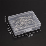 50pcs/Box T Pin Clips For Wig Weaving Making Hair Extension Fix On Mannequin