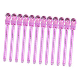Maxbell 14pcs Duckbill Clips 3.5'' Curling Clip Grips for Hair Styling Makeup Pink
