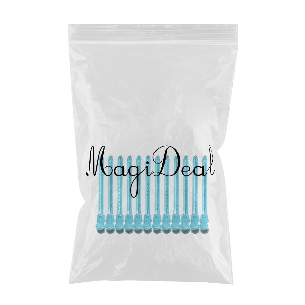 Maxbell 14pcs Duckbill Clips 3.5'' Curling Clip Grips for Hair Styling Makeup Blue - Aladdin Shoppers