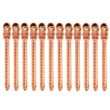 Maxbell 14pcs Duckbill Clips 3.5'' Curling Clip Grips for Hair Styling Makeup Orange