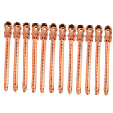 Maxbell 14pcs Duckbill Clips 3.5'' Curling Clip Grips for Hair Styling Makeup Orange
