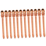 Maxbell 14pcs Duckbill Clips 3.5'' Curling Clip Grips for Hair Styling Makeup Orange